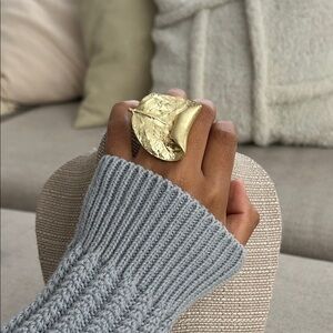 Gold Leaf-Inspired Women's Ring